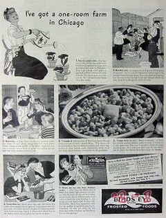 frosted foods sales 1940 farm in chicago birds eye vintage ad