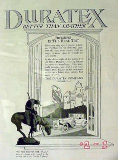duratex company 1917 better than leather car vintage ad duratex company 1917 better than leather car vintage ad