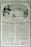 franklin automobile company 1917 art fellows enclosed car vintage ad