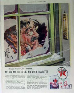 texas company 1940 me and my motor oil are both insulated vintage ad texas company 1940 me and my motor oil are both insulated vintage ad