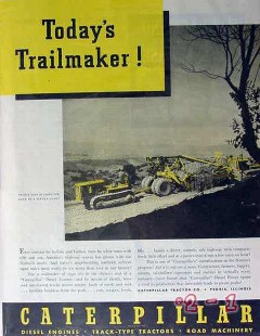 caterpillar tractor company 1940 todays trailmaker vintage ad caterpillar tractor company 1940 todays trailmaker vintage ad