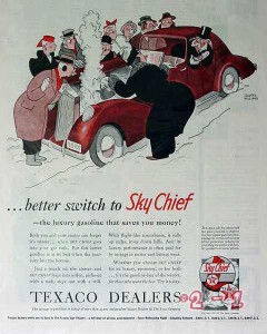texas company 1940 better switch to sky chief gasoline vintage ad texas company 1940 better switch to sky chief gasoline vintage ad