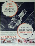 champion spark plugs 1934 how to get greater economy vintage ad champion spark plugs 1934 how to get greater economy vintage ad