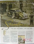 chrysler 1934 streamline airflow eight car vintage ad