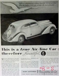 hupmobile 1934 air-line car alexander klemin aeronautics vintage ad