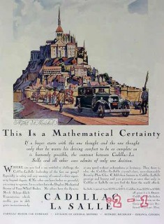 cadillac la salle 1929 mont st michel gm car vintage ad cadillac la salle 1929 mont st michel gm car vintage ad