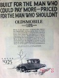 olds motor works 1926 oldsmobile six built man pay more car vintage ad
