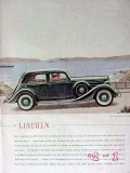 lincoln 1935 coupe automobile car vintage ad