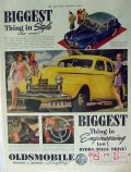 oldsmobile 1940 biggest style sixty custom 8 cruiser car vintage ad