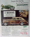 hudson 1941 commodore six sedan car vintage ad