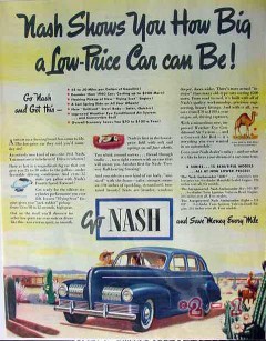 nash 1941 how big low price can be dream drawing board car vintage ad