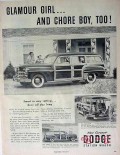dodge 1949 glamour girl chore boy coronet station wagon car vintage ad dodge 1949 glamour girl chore boy coronet station wagon car vintage ad