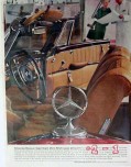 mercedes benz 1961 palisander macassar car vintage ad