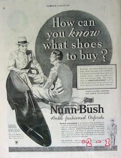 nunn-bush 1934 what shoes to buy ankle fashioned oxfords vintage ad nunn-bush 1934 what shoes to buy ankle fashioned oxfords vintage ad