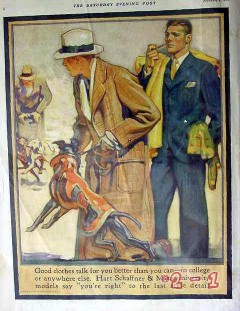 hart schaffner marx 1926 good clothes talk dogs fighting vintage ad hart schaffner marx 1926 good clothes talk dogs fighting vintage ad