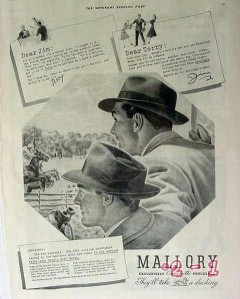 mallory hats 1940 sportsman town club hat vintage ad mallory hats 1940 sportsman town club hat vintage ad