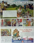 general electric 1940 not my sister stay young electrically vintage ad
