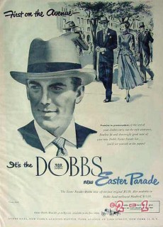 dobbs 1949 easter parade park avenue mans hat vintage ad dobbs 1949 easter parade park avenue mans hat vintage ad