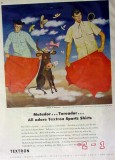 textron 1949 seibel matador toreador mens sports shirts vintage ad