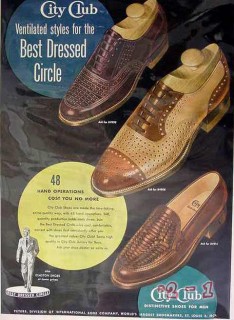 international shoe company 1949 city club ventilated styles vintage ad international shoe company 1949 city club ventilated styles vintage ad