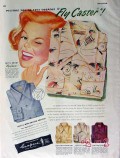 coopers 1949 fly caster mans fishing shirt vintage ad