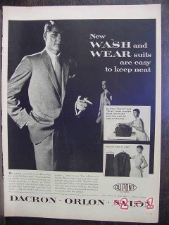 du pont 1956 wash wear suits keep neat dacron orlon nylon vintage ad du pont 1956 wash wear suits keep neat dacron orlon nylon vintage ad