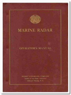 sperry marine radar operators manual vintage gyroscope company book sperry marine radar operators manual vintage gyroscope company book