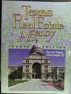texas real estate agency donna minor peeples law regulations book texas real estate agency donna minor peeples law regulations book