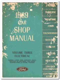 ford car shop manual volume 3 electrical charging lighting 1969 book ford car shop manual volume 3 electrical charging lighting 1969 book