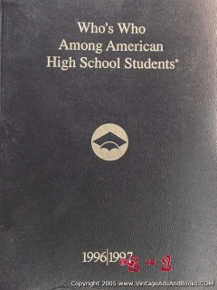 whos who among american high school students 1996-1997 book whos who among american high school students 1996-1997 book
