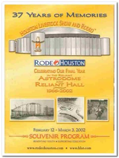 houston livestock show rodeo souvenir program 2002 book