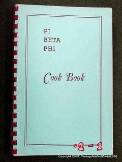 pi beta phi cookbook gatlinburg tn settlement school vintage book