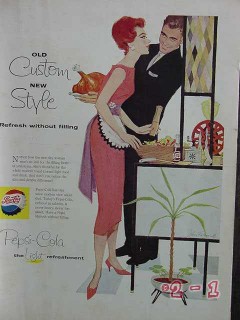 Pepsi Cola 1958 custom style vintage ad