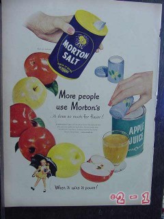 morton salt 1950 more people use mortons vintage ad morton salt 1950 more people use mortons vintage ad