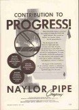Naylor Pipe Company 1959 Vintage Ad Oil Gas Pipeline Progress