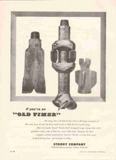 Stoody Company 1959 Vintage Ad Oil Field Drill Bits Drag Disc Fishtail Stoody Company 1959 Vintage Ad Oil Field Drill Bits Drag Disc Fishtail
