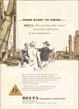 Delta Engineering Corp 1959 Vintage Ad Oil Gas Refinery Process Plant