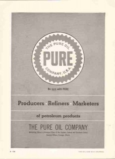 Pure Oil Company 1959 Vintage Ad Petroleum Products Producers Refiners Pure Oil Company 1959 Vintage Ad Petroleum Products Producers Refiners