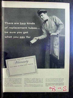 kimble glass company 1959 radio tv picture tube replacement vintage ad kimble glass company 1959 radio tv picture tube replacement vintage ad