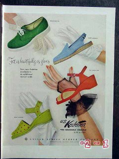 united states rubber company 1952 us kedettes womans shoes vintage ad