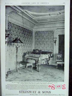 steinway and sons 1906 parlor grand piano shanley vintage ad