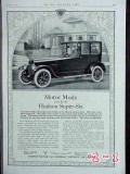 hudson super six 1917 limousine car vintage ad