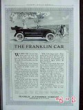 franklin automobile company 1917 syracuse ny roadster car vintage ad