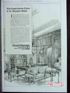 hampton shops 1916 comprehensive charm antique furniture vintage ad
