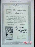 franco-american food company 1916 chicken soup vintage ad