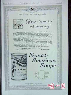 franco-american food company 1916 chicken soup vintage ad