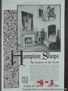 hampton shops 1925 furniture of old savoie vintage ad