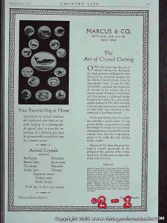 marcus and company 1925 animals dog horse crystal vintage ad marcus and company 1925 animals dog horse crystal vintage ad
