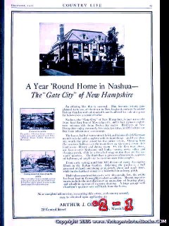 nashua new hampshire 1925 nh country home real estate sale vintage ad nashua new hampshire 1925 nh country home real estate sale vintage ad