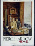 pierce-arrow 1925 dual valve six color car vintage ad